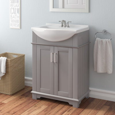 Narrow Depth Bathroom Vanity | Wayfair
